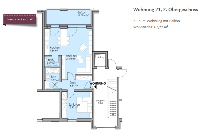 Bernsteinring 36 Grundriss Bild 1